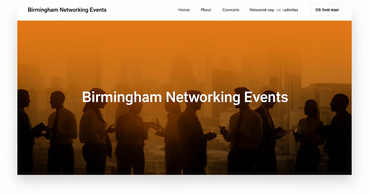 Birmingham Networking Events | Find Business Networking in Birmingham UK